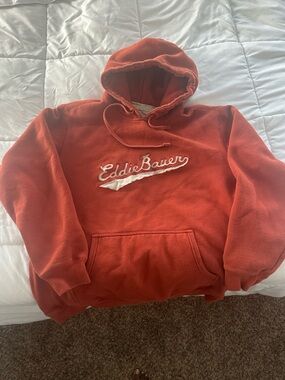 Eddie Bauer Orange Pullover Hoodie